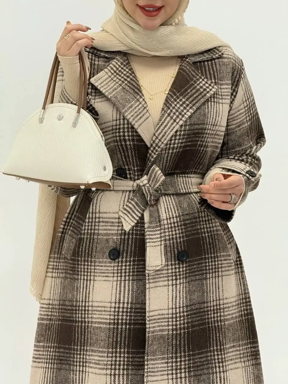 3697-پالتو چهارخونه آذین